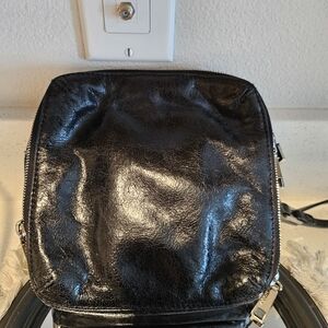 Elegant Black Leather Crossbody Bag